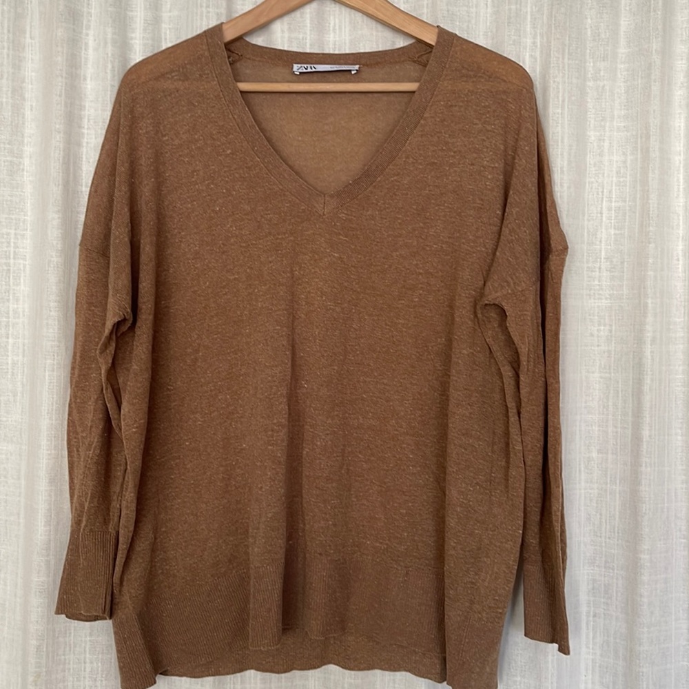 Sheer Brown Sweater